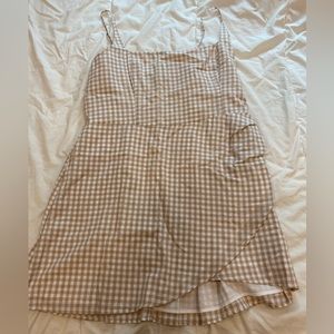 Abercrombie Square Neck Checkered Mini Dress